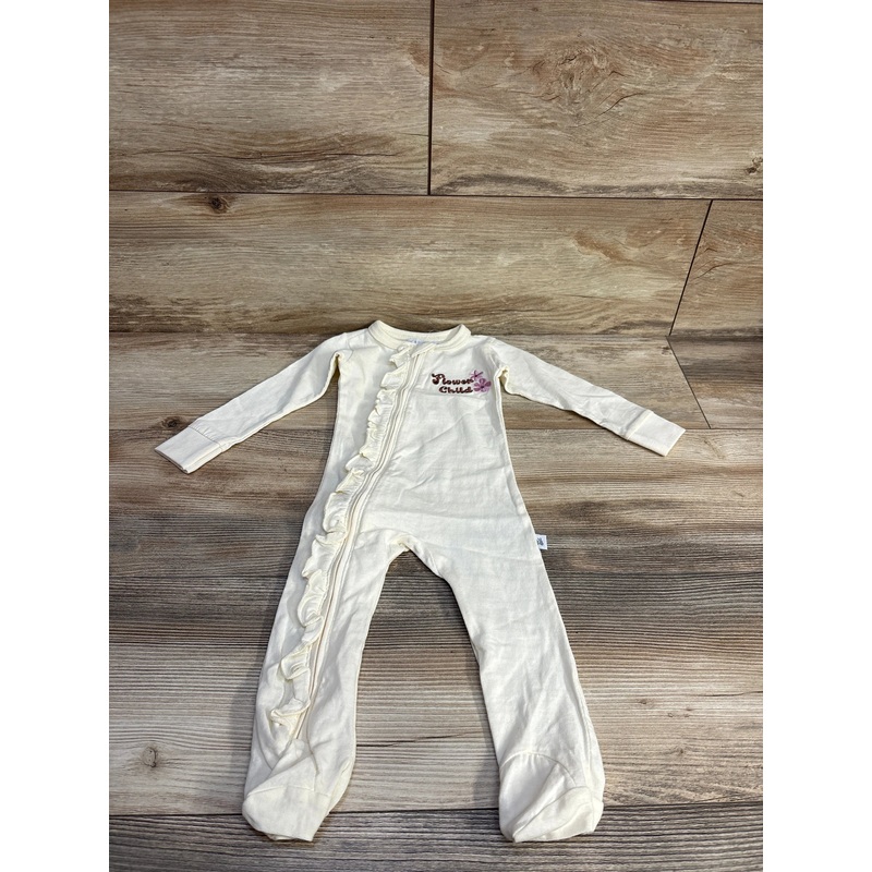 NEW Mother’s Promise Ruffle Flower Child Sleeper Cream sz 6-9m Cream 6m