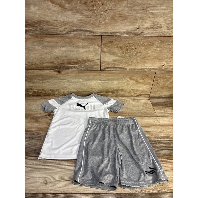 NEW Puma 2pc Shirt & Shorts Grey sz 4T Grey 4T