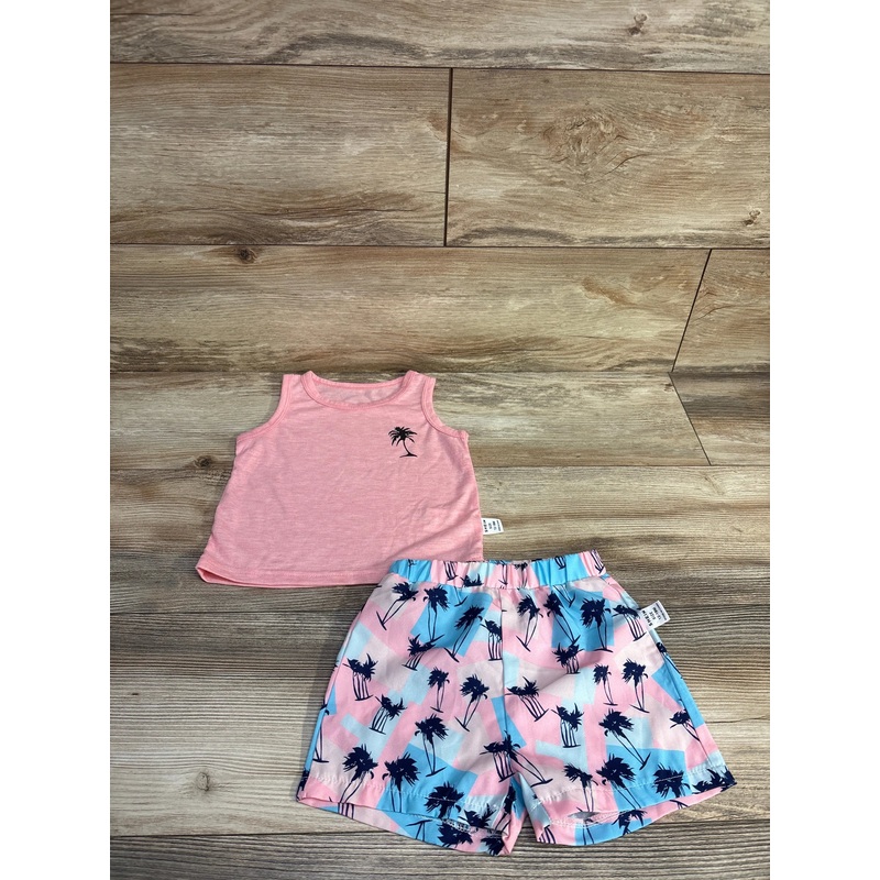 Shein 2pc Tank Top & Shorts Pink sz 12-18m Pink 12m
