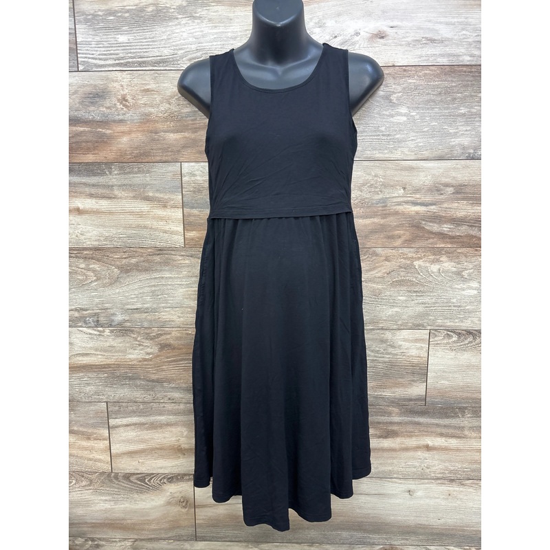 Smallshow Nursing Tank Dress Black sz Small Black Maternity Small