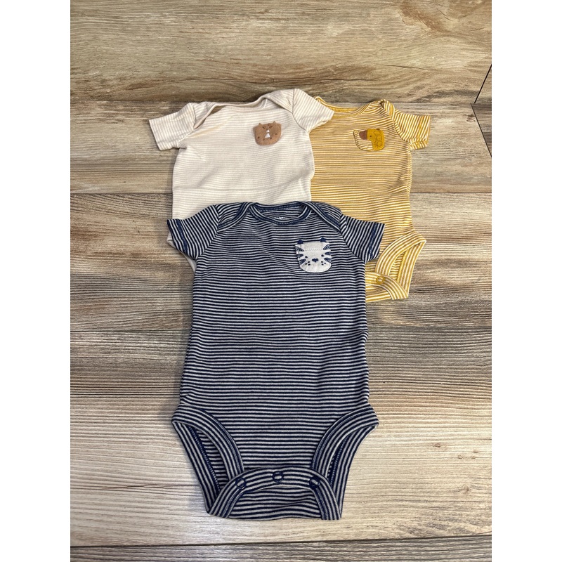 Carter’s 3pk Striped Bodysuits sz 3m Multicolor 3m