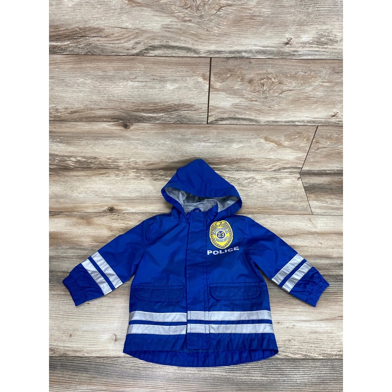 Carter’s Police Hooded Windbreaker Jacket Blue sz 12m