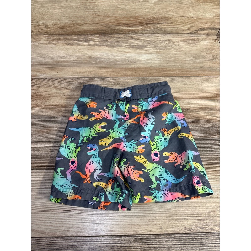 Cat & Jack Dinosaur Swim Trunks Grey sz 3T Grey 3T