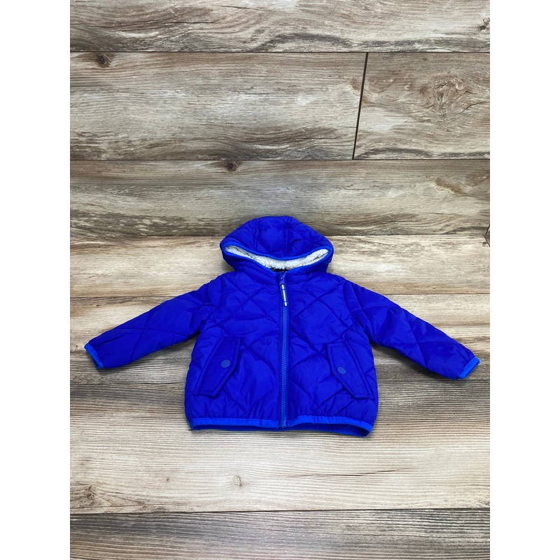 Cat & Jack Quilted Jacket Blue sz 12m