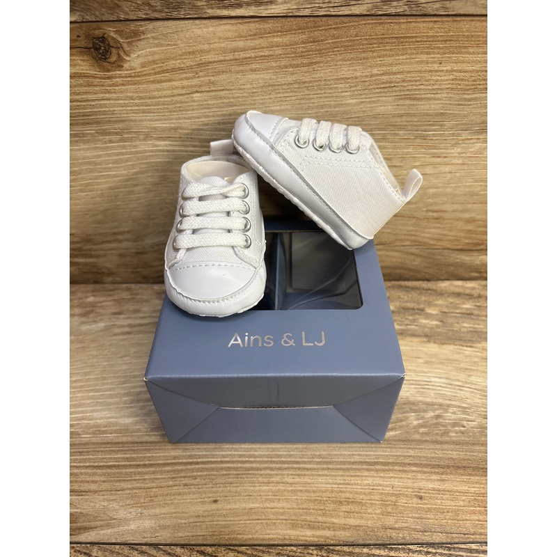 NEW Ains & LJ Our First Kicks Baby Sneakers sz 1c