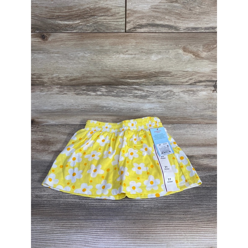 NEW Cat & Jack Floral Skort Yellow sz 2T Yellow 2T