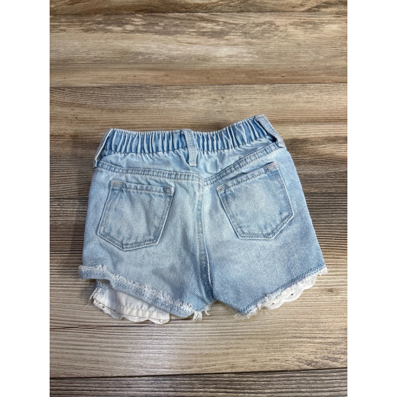 Old Navy Eyelet Trim Denim Shorts Blue sz 18-24m Blue 18m