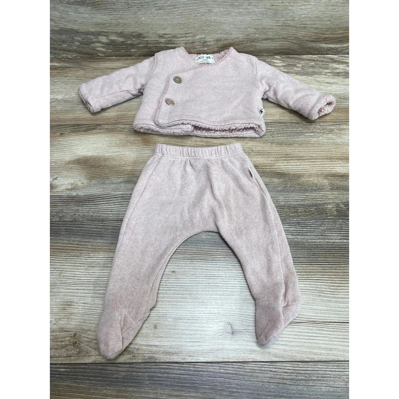 Petit Indi 2pc Organic Set Pnk sz 1 Month