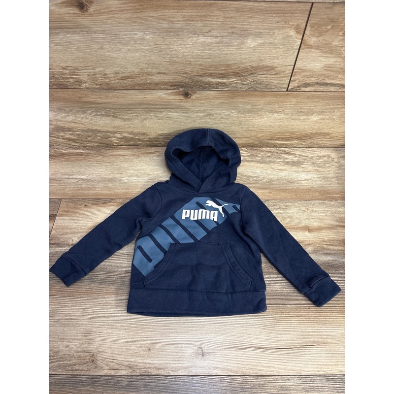 Puma Logo Pullover Hoodie Navy sz 18m Navy 18m