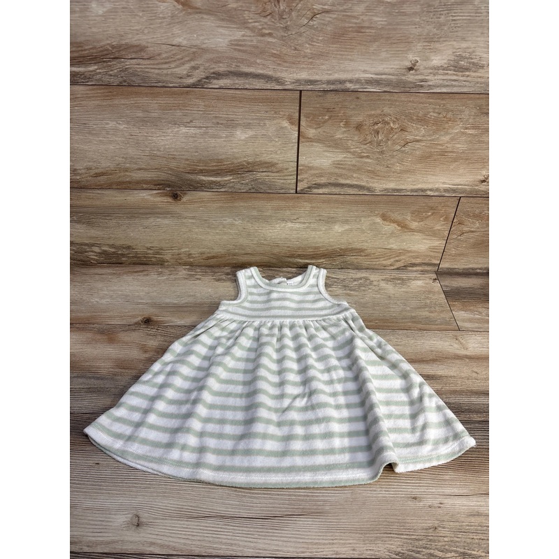 RZ by Rachel Zoe Striped Terry Cloth Dress White sz 18m White 18m