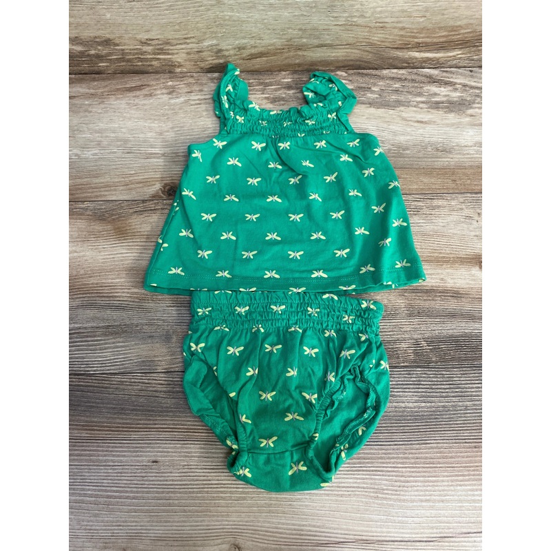 Carter’s 2pc Dragonfly Top & Bottoms Green sz 6m Green 6m