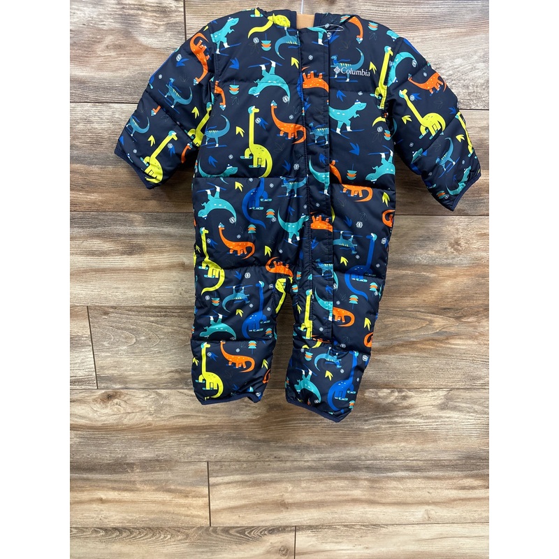 Columbia Snuggly Bunny Bunting in Navy Dinosaurs sz 6-12m Navy 6m