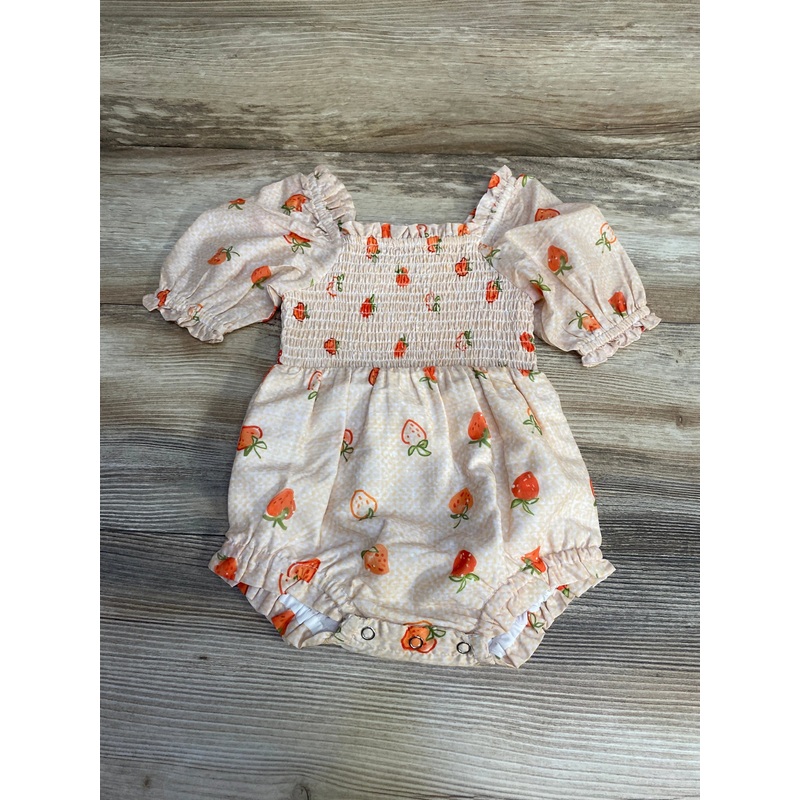 JessaKae Berry Basket Romper Peach sz 9-12m Peach 9m
