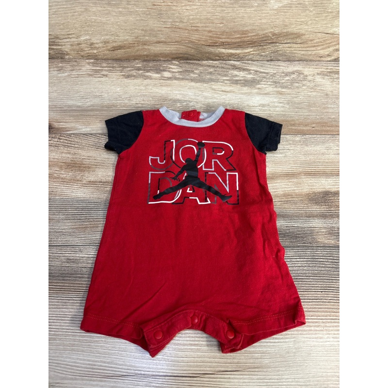 Jordan Logo Shortie Romper Red sz 3m Red 3m