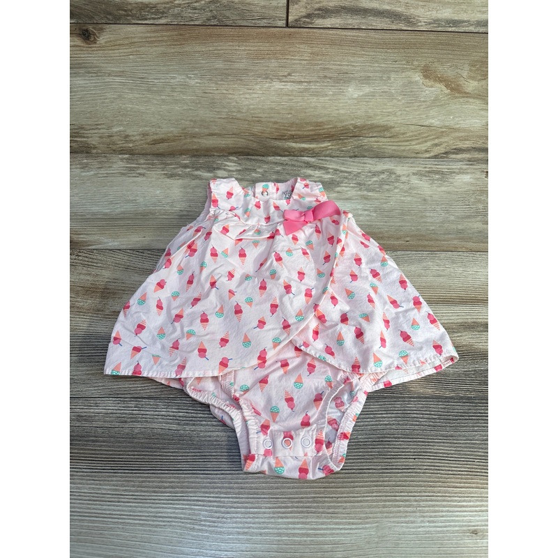 Just One You Ice Cream Bodysuit Dress Pink sz 9m Pink 9m