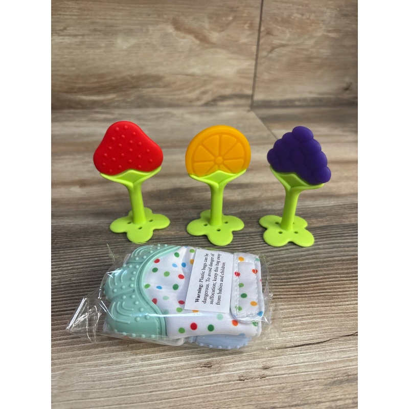 Michef Teething Mittens with Teething Toys