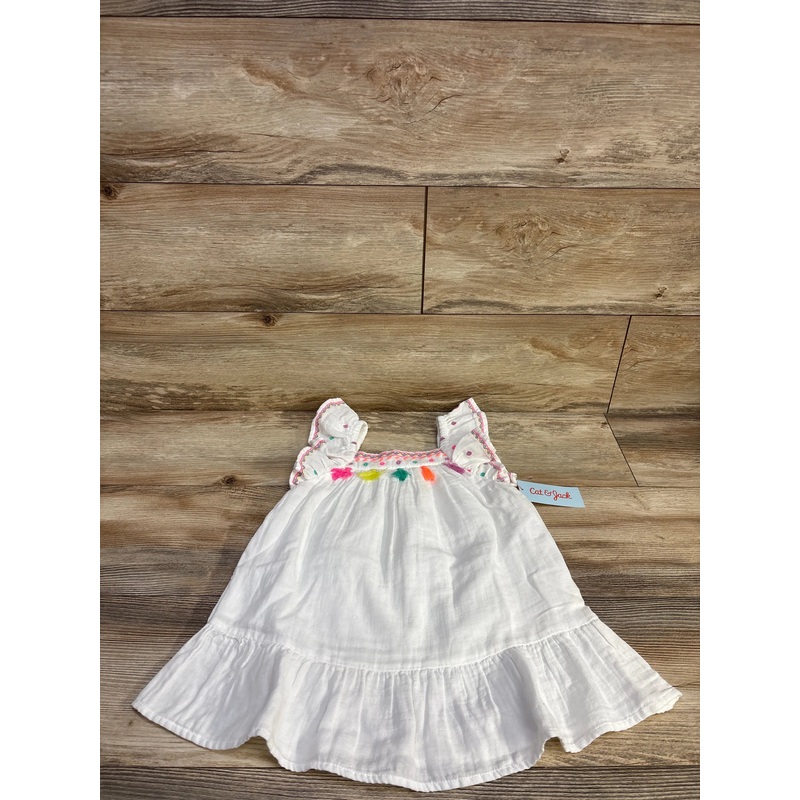 NEW Cat & Jack Embroidered Dress White sz 3T White 3T
