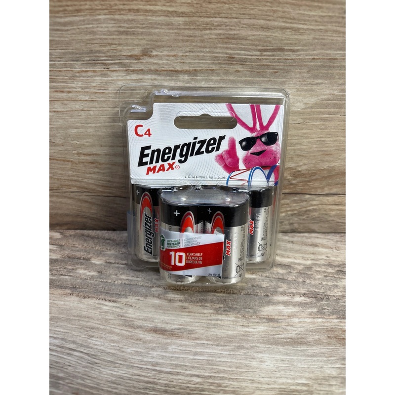 NEW Energizer Max C Batteries 4pk