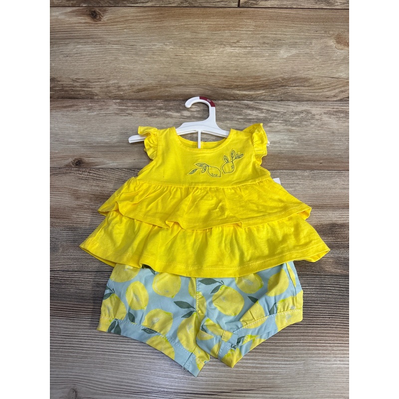 NEW Just One You 2pc Lemon Print Top & Shorts Yellow sz 6m Yellow 6m