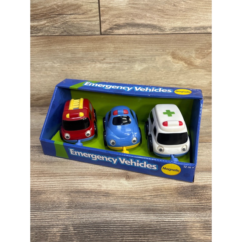 NEW Magnetic Emergency Vehicles 3pk