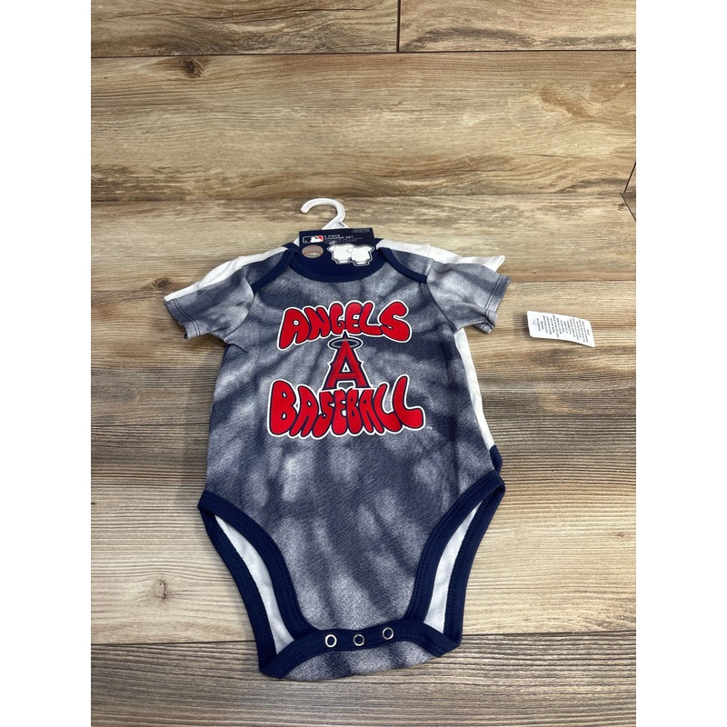 NEW MLB 2pc Los Angeles Angels Creepers sz 18m Blue 18m Boys