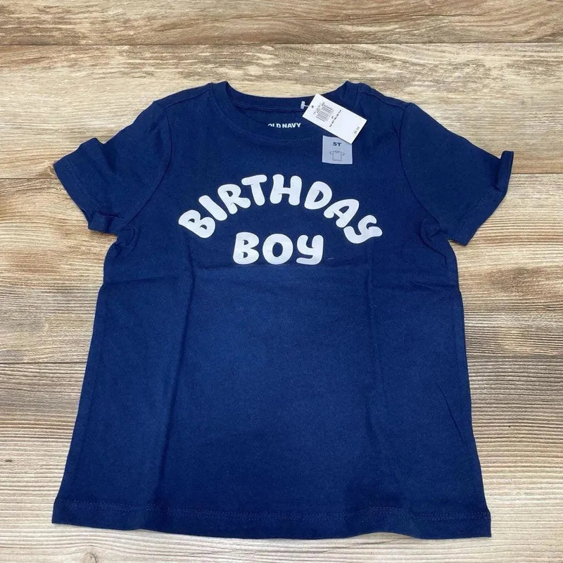 NEW Old Navy ‘Birthday Boy’ Tee sz 5T Navy 5T New