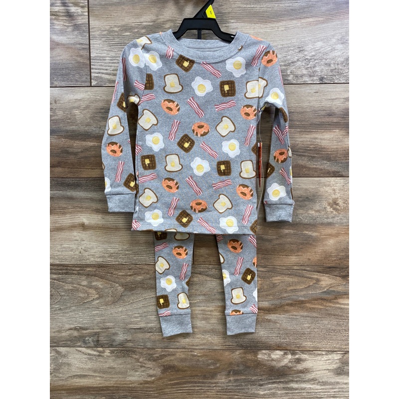 NEW Wonder Nation 2pc Breakfast Pajama Set Grey sz 3T Grey 3T