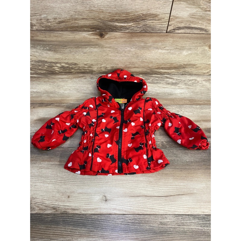 Penelope Mack Scottie Dog Lined Jacket Red sz 12m Red 12m
