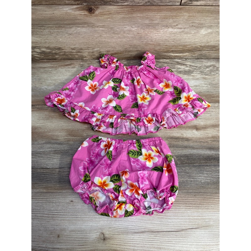 RJC 2pc Floral Top & Bottoms Set Pink sz 18m Pink 18m