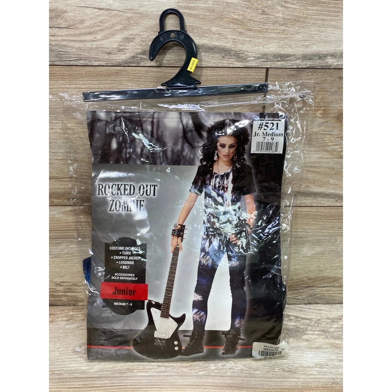 Rubie’s Rocked Out Zombie Girl Costume sz 7-9