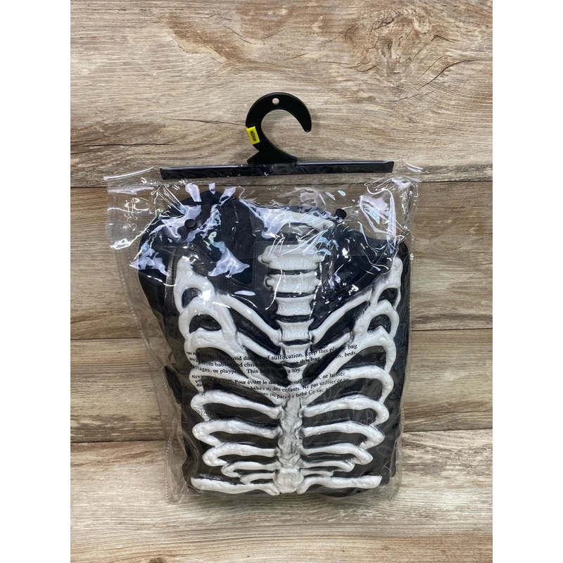 Spirit Skeleton Costume Black Size 8-10