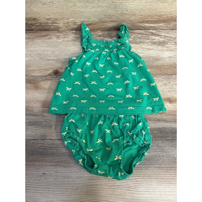 Carter’s 2pc Dragonfly Top & Bottoms Green sz 18m Green 18m