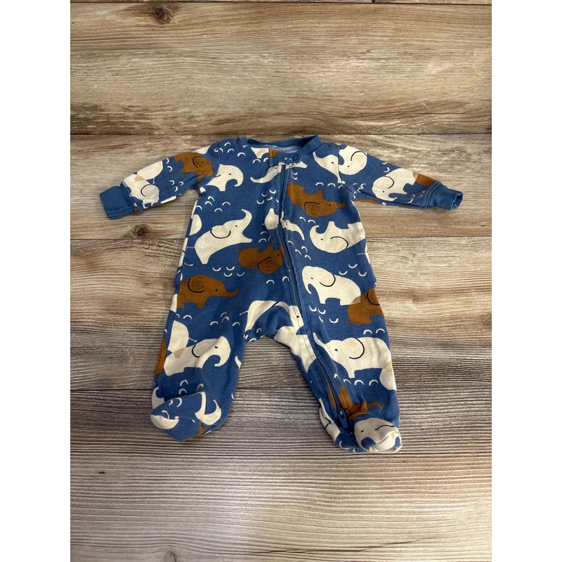 Carter’s Elephant Print Sleeper Blue sz 3m Blue 3m