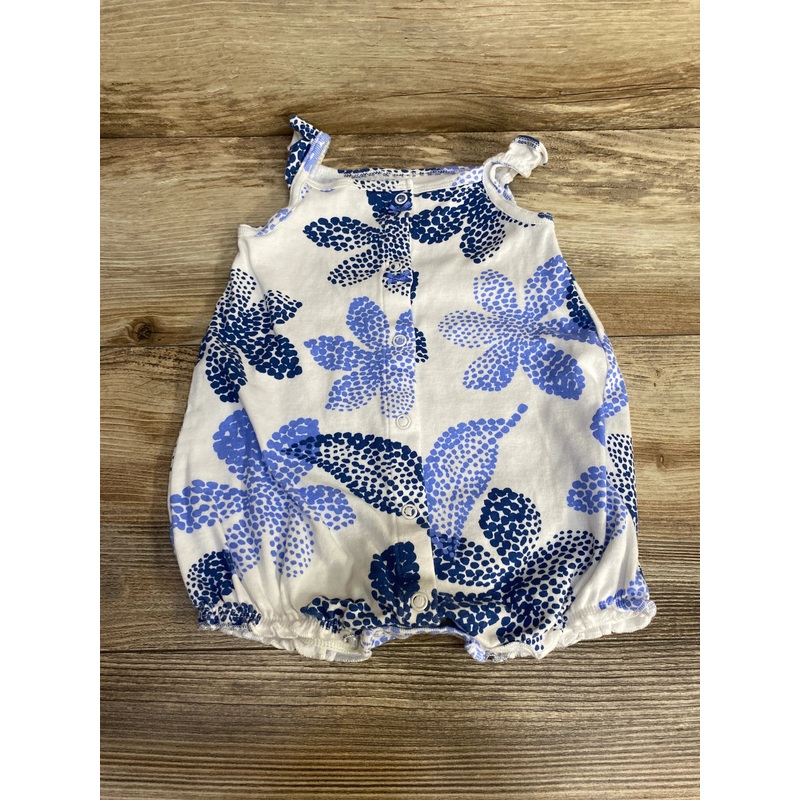 Carter’s Floral Shortie Romper White sz 9m White 9m