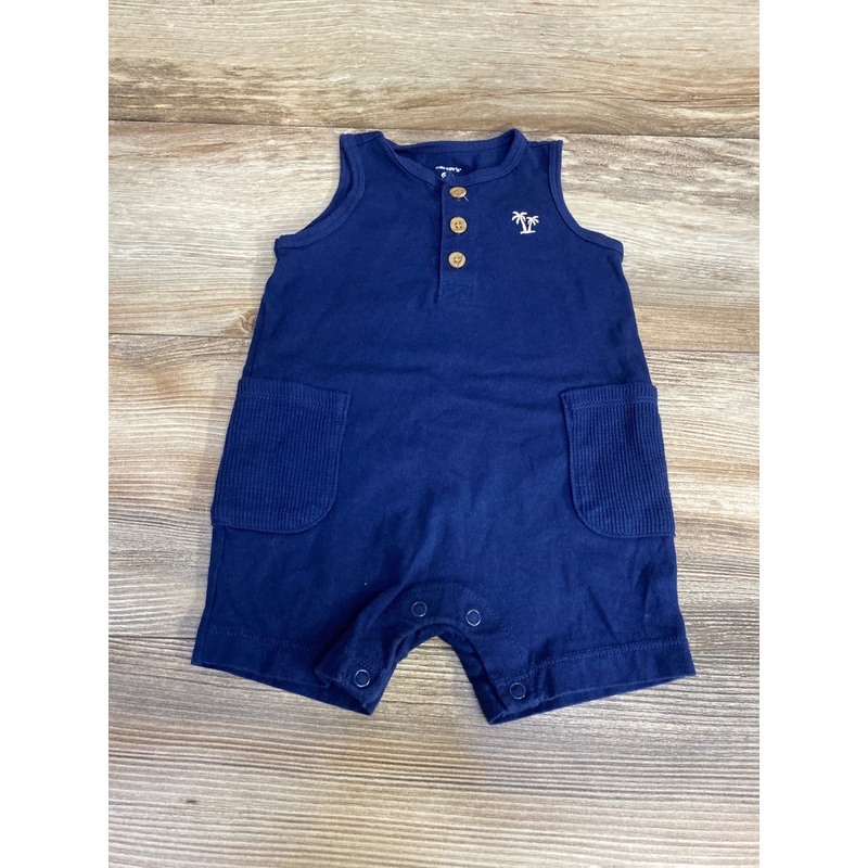 Carter’s Tank Henley Romper Navy sz 6m Navy 6m