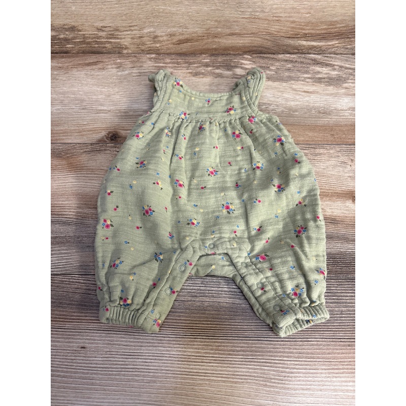 Cat & Jack Floral Romper Green sz Newborn Green Newborn