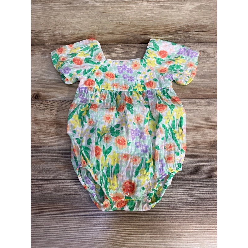 Cat & Jack Floral Romper White sz 12m White 12m