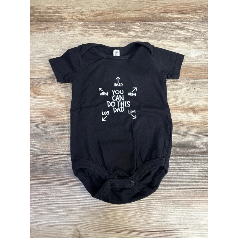 Circle Clothing You Can Do This Bodysuit Black sz 6m Black 6m