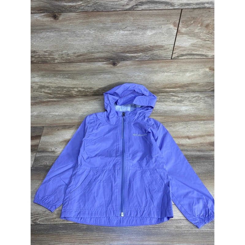 Columbia Hooded Windbreaker Jacket Periwinkle sz 4-5T Purple 4T