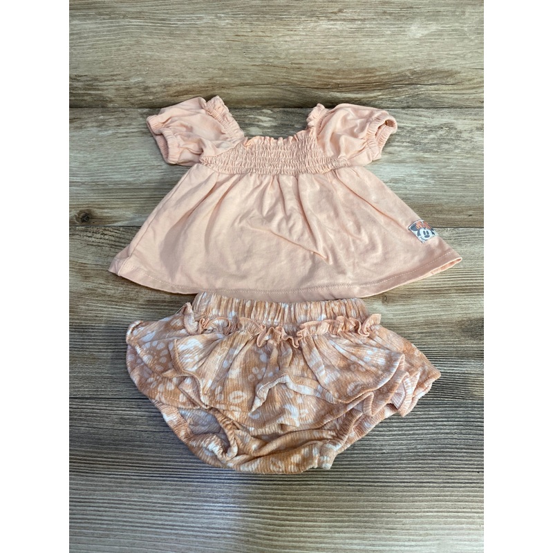 Disney Baby 2pc Minnie Mouse Top & Bloomers Pink sz 6-9m Pink 6m