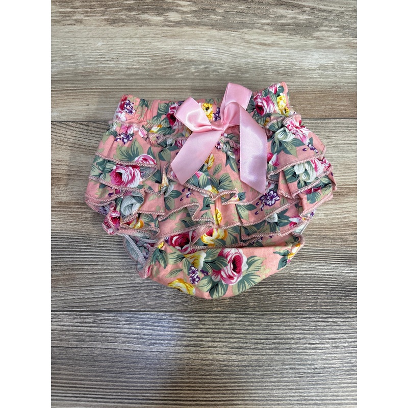 Floral Ruffle Bloomer Pink sz 3-6m Pink 3m