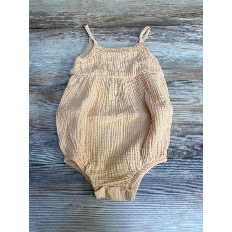 Grayson Collective Bubble Romper Orange sz 12m Orange 12m