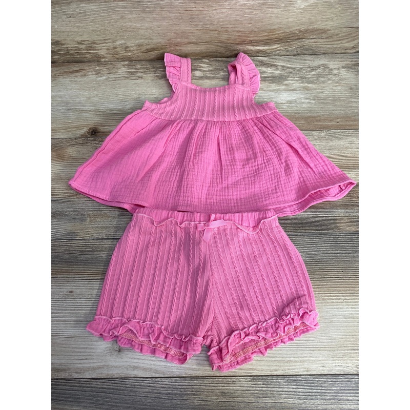 Just Lizzy 2pc Top & Shorts sz 18m Pink 18m
