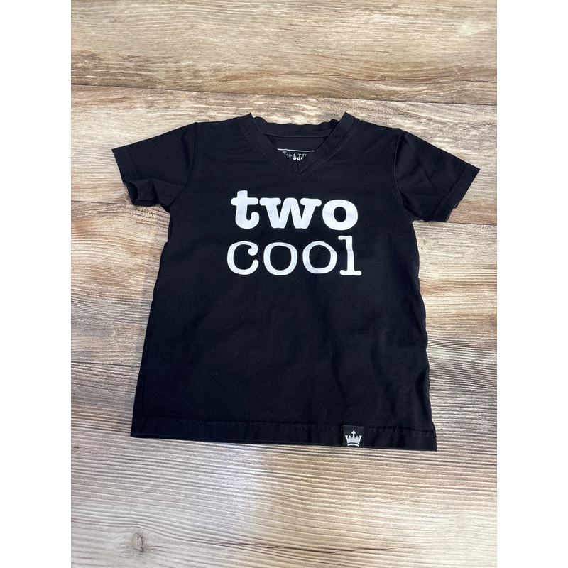 Littlest Prince Two Cool Shirt Black sz 2T Black 2T