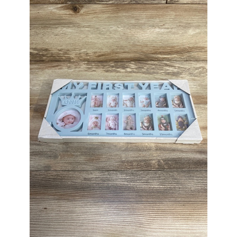 My First Year Photo Frame Blue