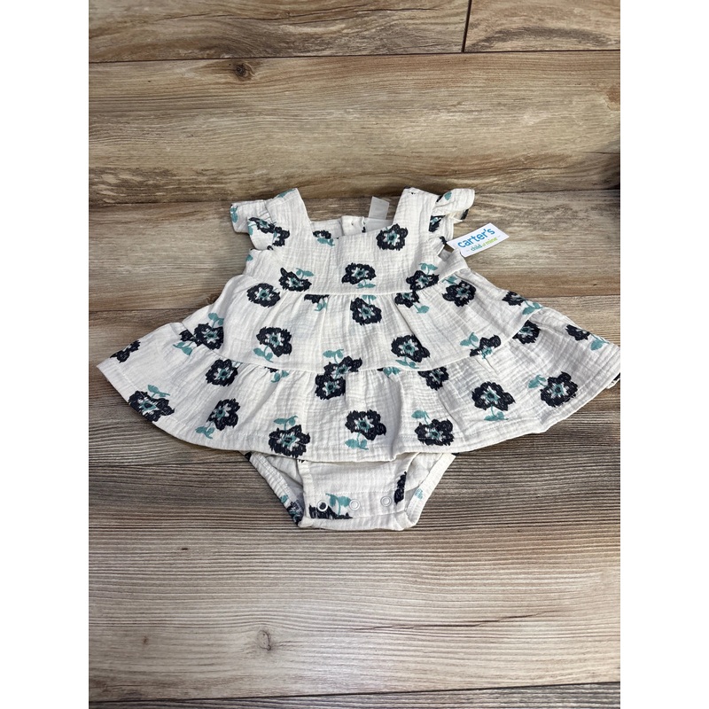 NEW Child Of Mine Floral Bodysuit Dress White sz 18m White 18m