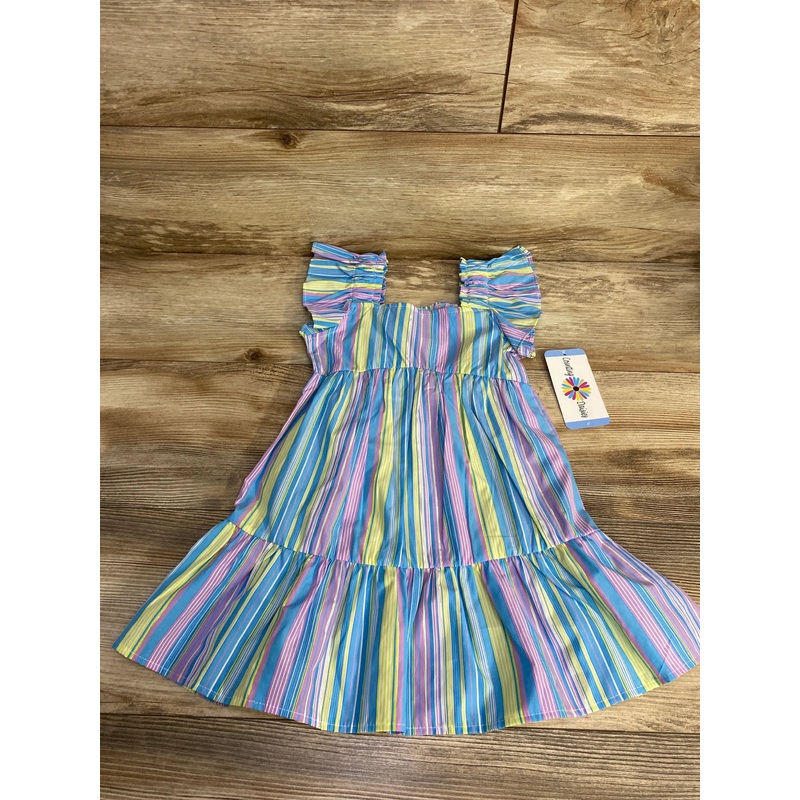 NEW Counting Daisies Striped Dress Blue sz 4T Blue 4T