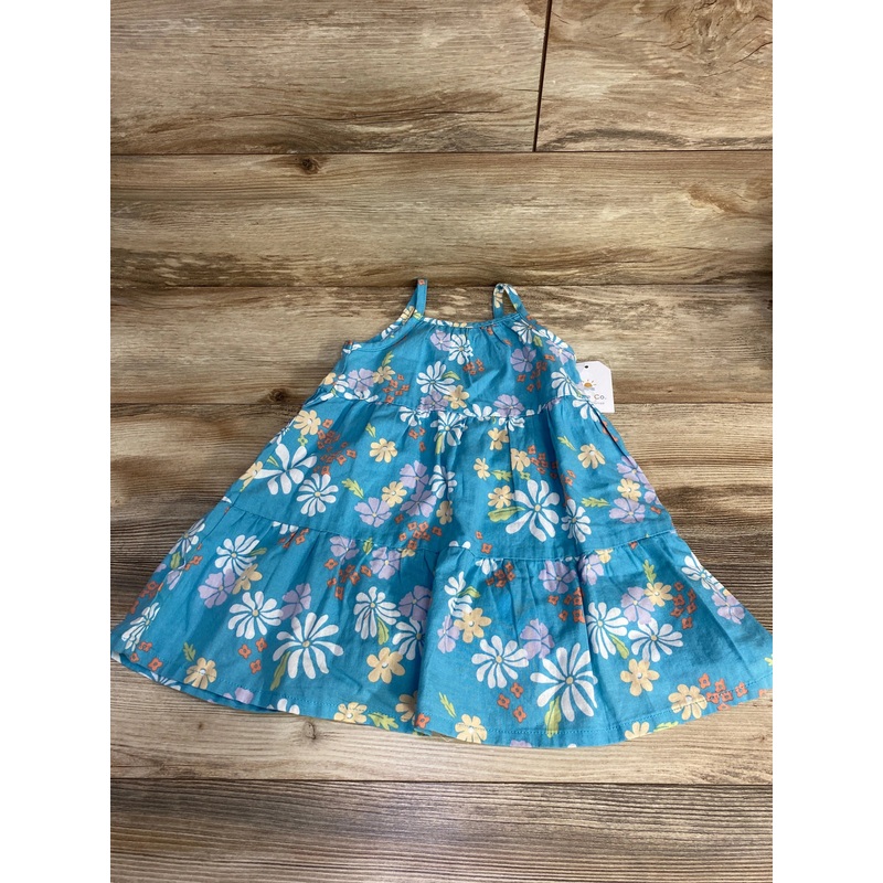 NEW Little Co. Tiered Floral Dress Blue sz 2T Blue 2T