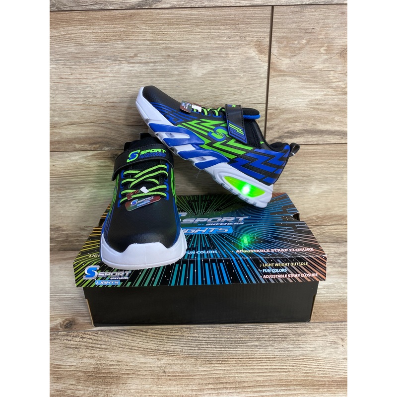 NEW S Sport By Skechers Lights Ottis Performance Sneakers sz 2Y