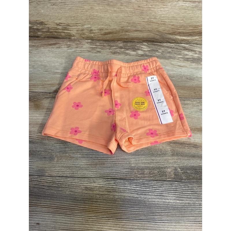NWOT Cat & Jack Floral Shorts Peach sz 3T Peach 3T